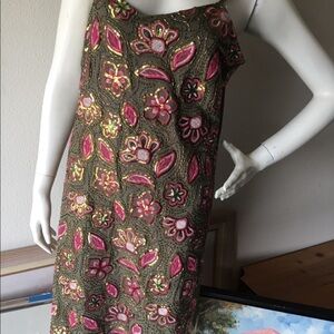 I.N.C. BEADED EMBROIDERY  DRESS WOMEN’S LARGE